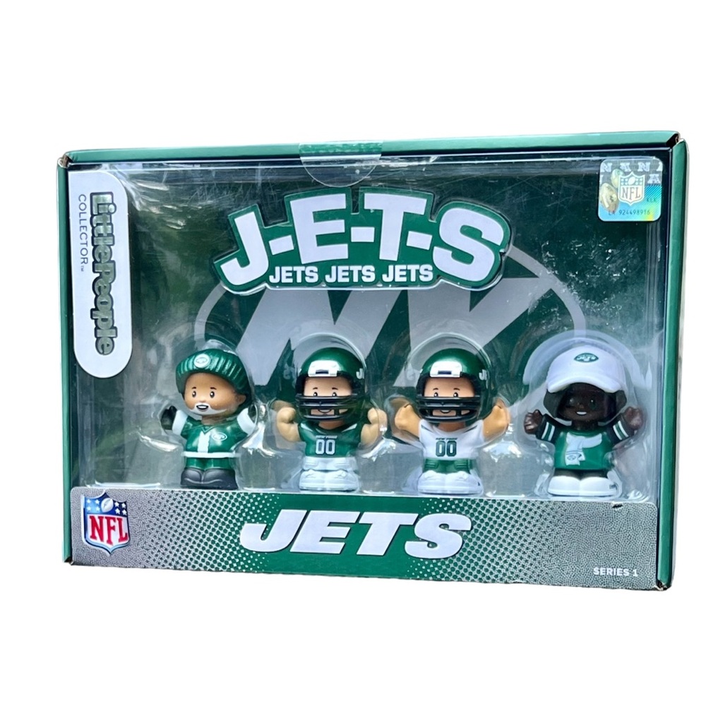 New York Jets Mattel Fisher Price NFL Little People Collector Series NEW Sealed